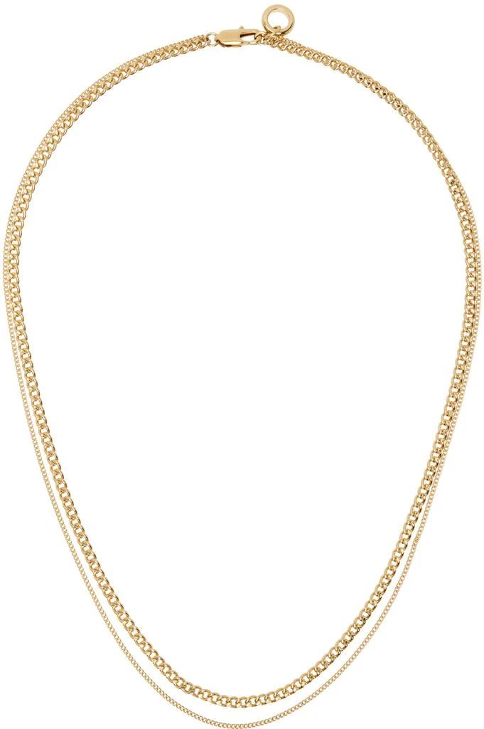 A.P.C. Gold Minimalist Necklace 1