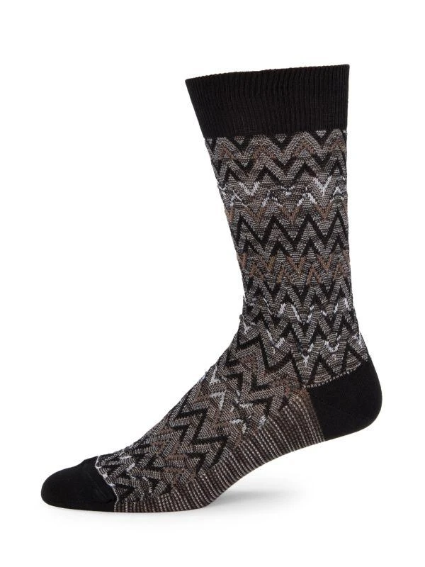 Missoni Ombre Chevron Crew Socks 1