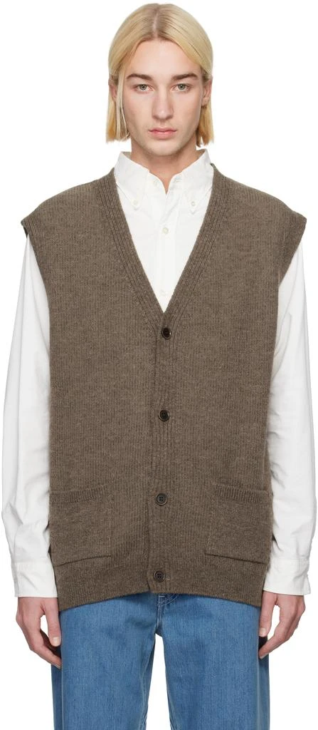 Nanamica Brown KODENSHI Wool Vest 1