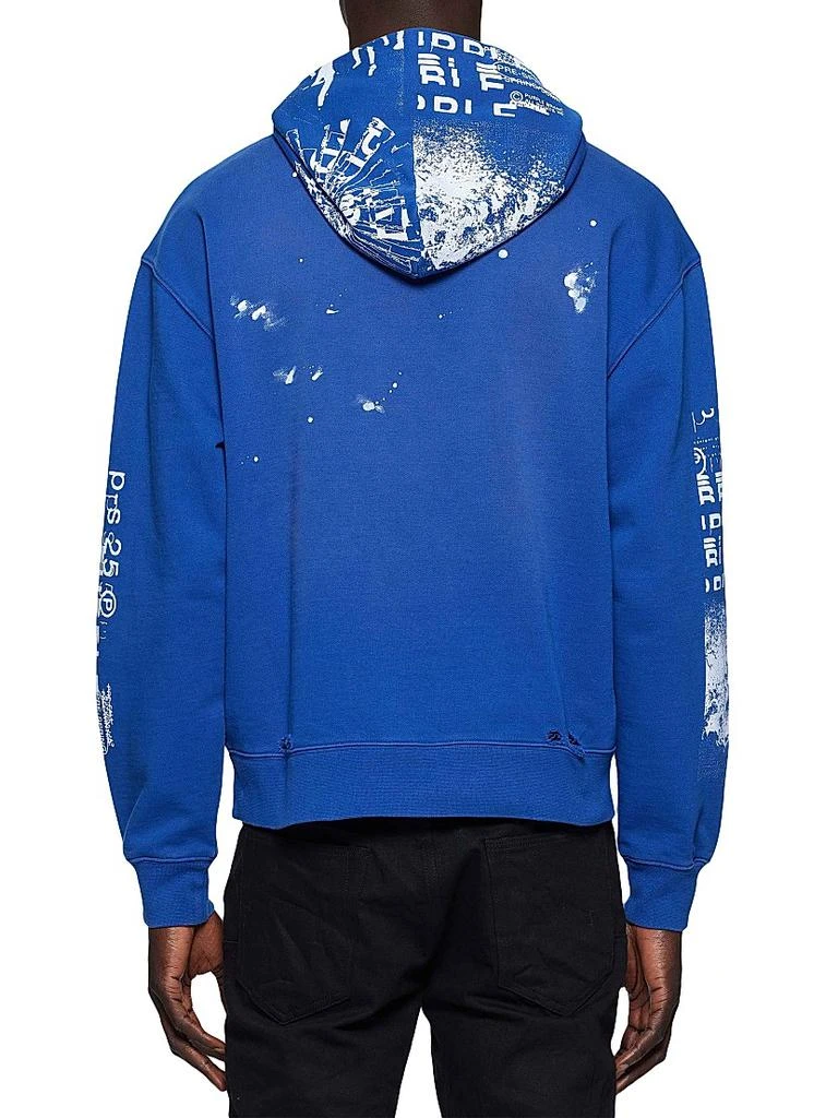 Purple Brand Distressed French Terry Hoodie 2
