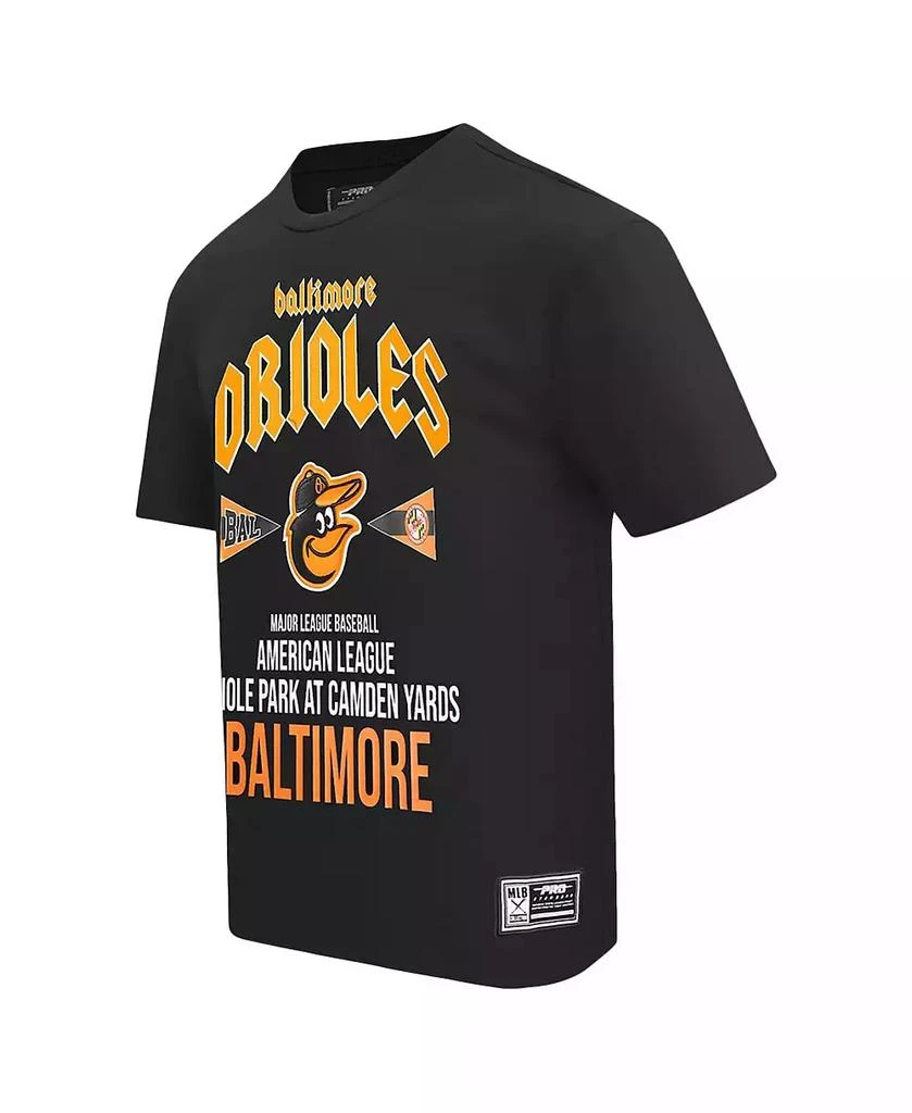 Pro Standard Men's Black Baltimore Orioles Oversized City Tour T-Shirt 3