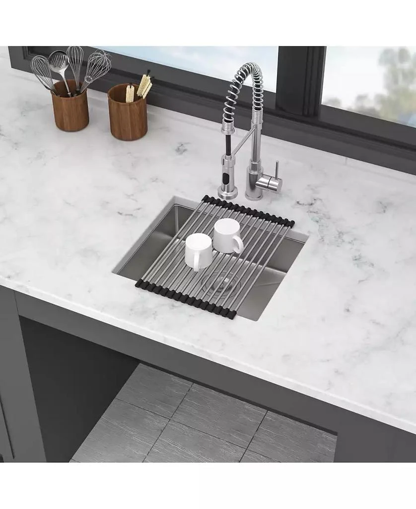 Flynama 18x16x5.5inch ADA Compliant Kitchen Sink Undermount Stainless Steel Single Bowl 16 Gauge