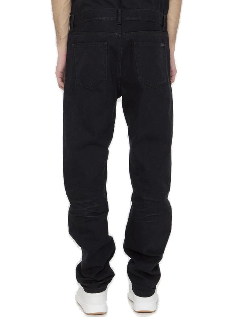 Yves Saint Laurent Saint Laurent Button Detailed Straight Leg Jeans 2