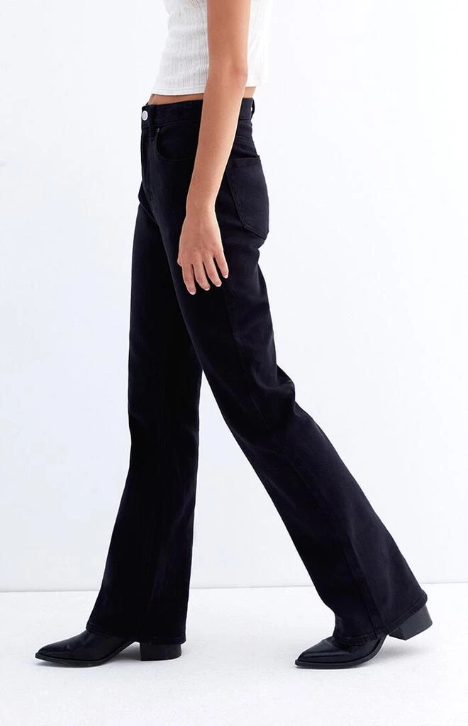 PacSun Stretch Black High Waisted Bootcut Jeans 3