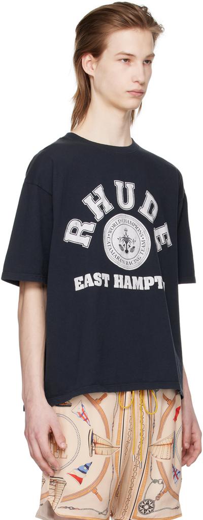 Rhude Black Hampton Catamaran T-Shirt