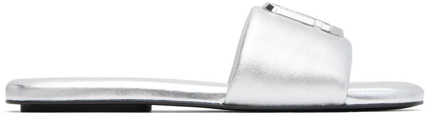 Marc Jacobs Silver 'The J Marc' Sandals 1