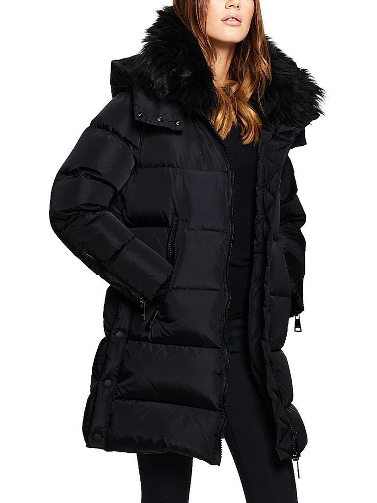 SAM. Addison Shearling-Trimmed Down Coat 3
