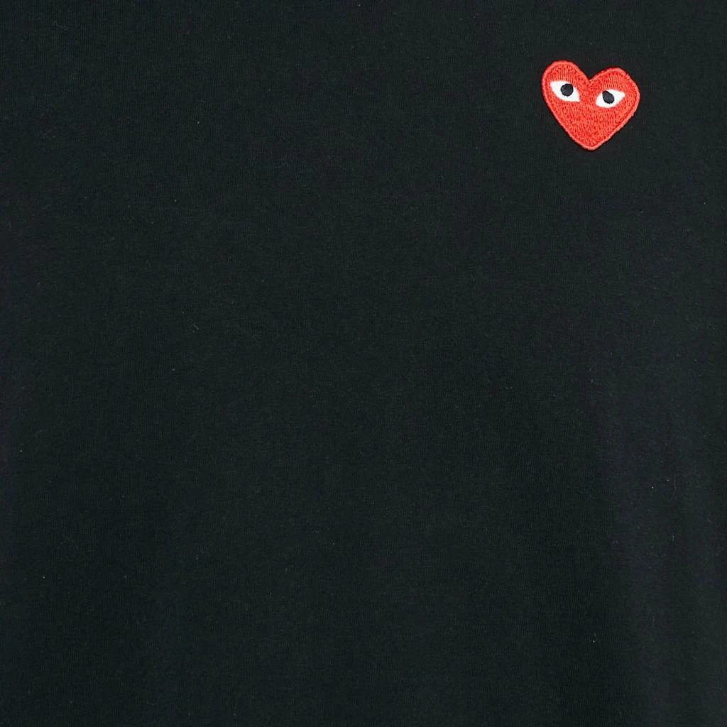Comme des Garcons Comme des Garcons Play Black Heart Applique Cotton Jersey T-Shirt XL 3