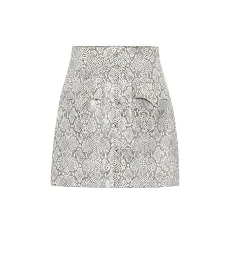 Nanushka Erin faux snakeskin skirt 1