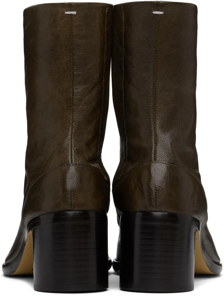 MAISON MARGIELA Brown Tabi Ankle Boots 2