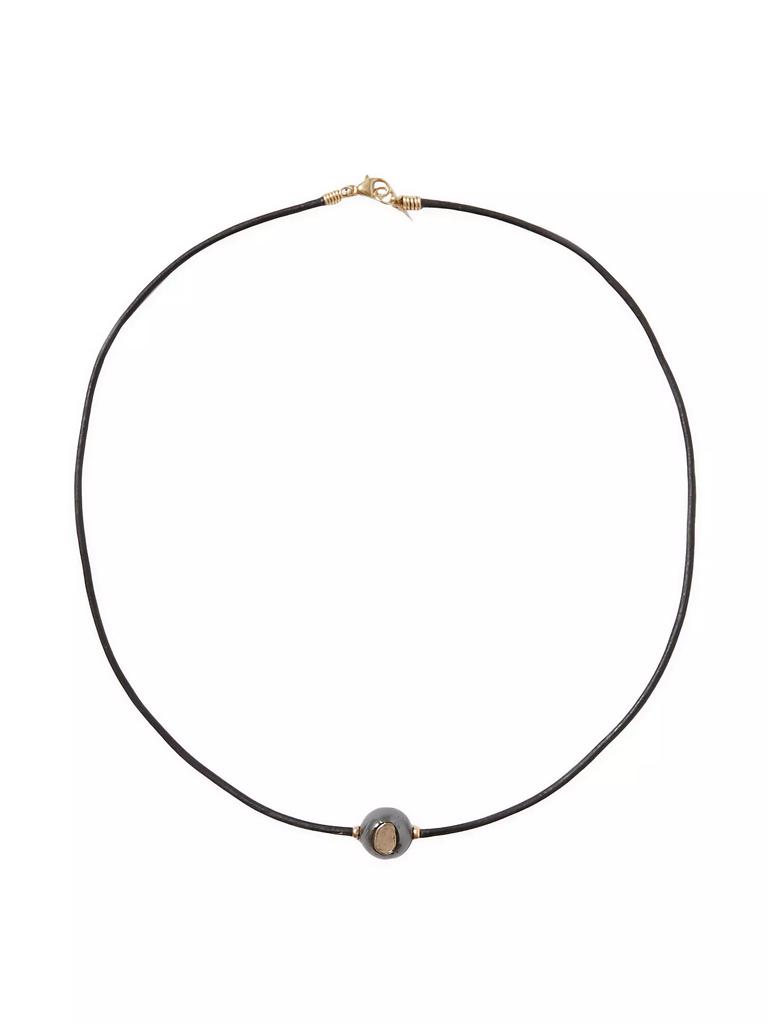 Chan Luu 14K Yellow Gold, 0.20 TCW Diamond & Tahitian Pearl Pendant Necklace
