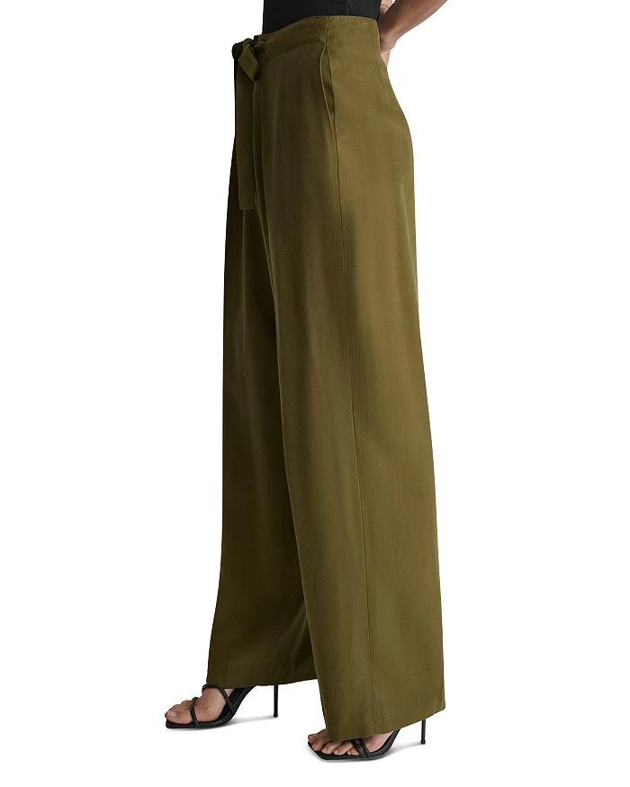 DKNY Twill Tie Front Pants 5