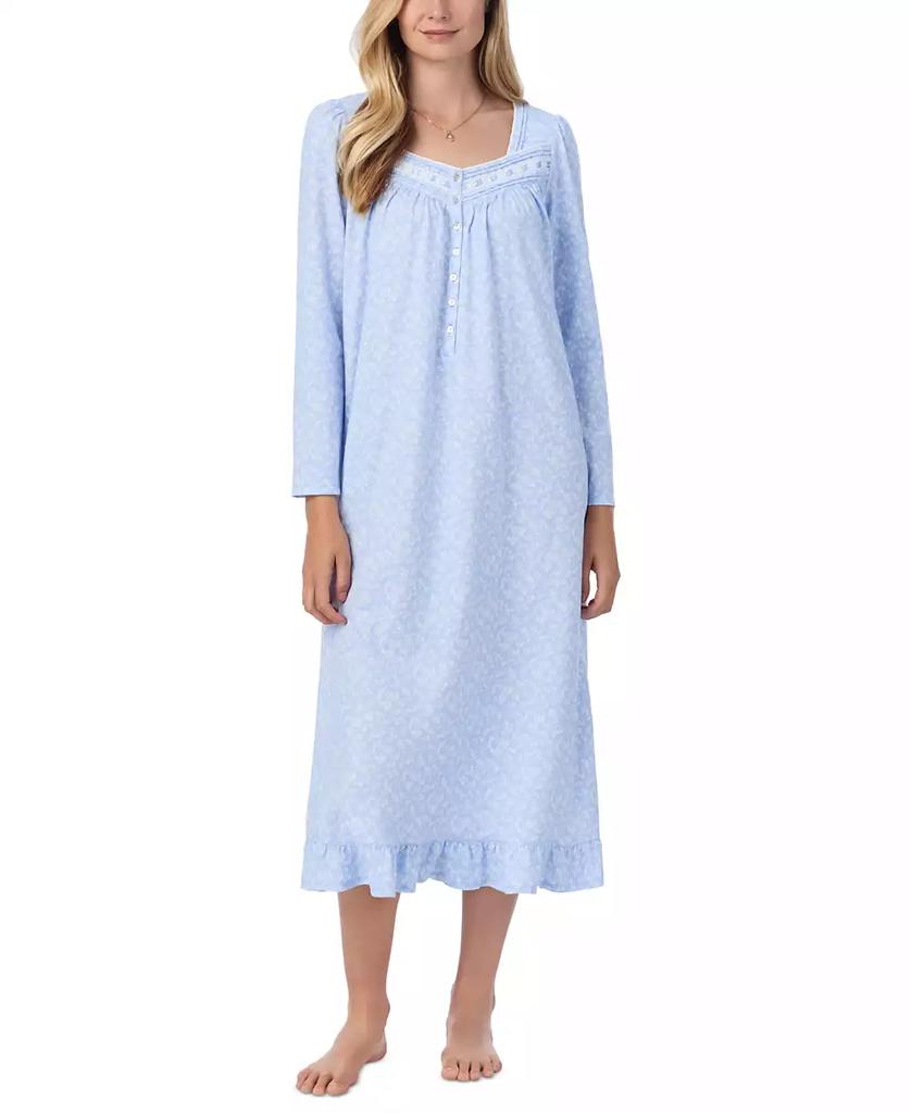 Eileen West Women's Cotton Floral Ruffled Nightgown