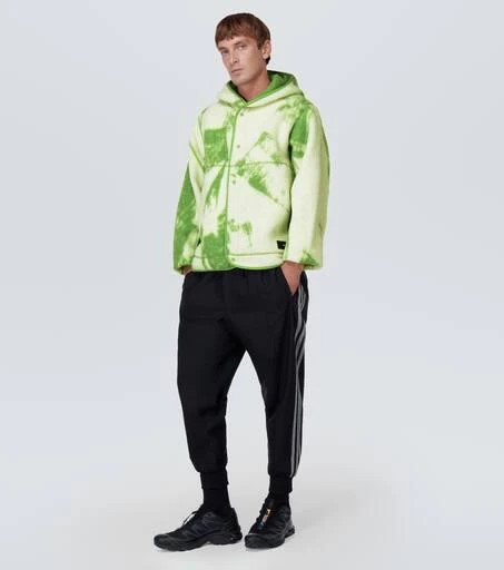 Y-3 Printed wool-blend fleece jacket 2