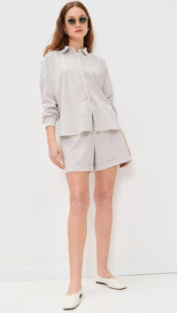 Splendid Splendid x Cella Jane Poplin Stripe Shorts 4