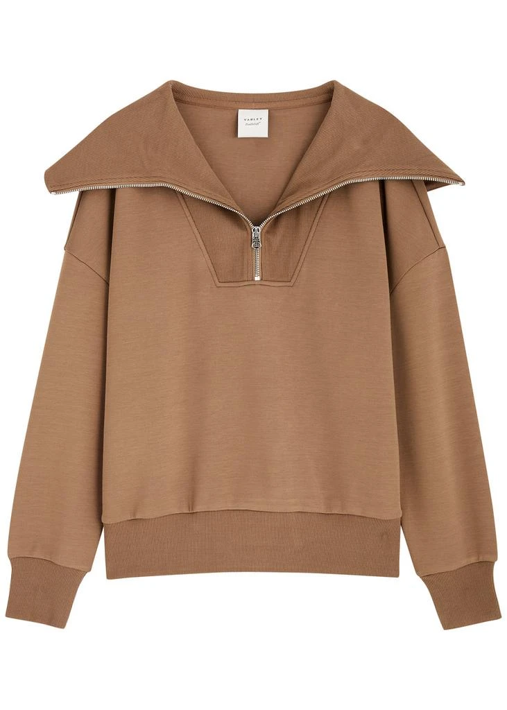 Varley Catherine half-zip stretch-jersey sweatshirt 1