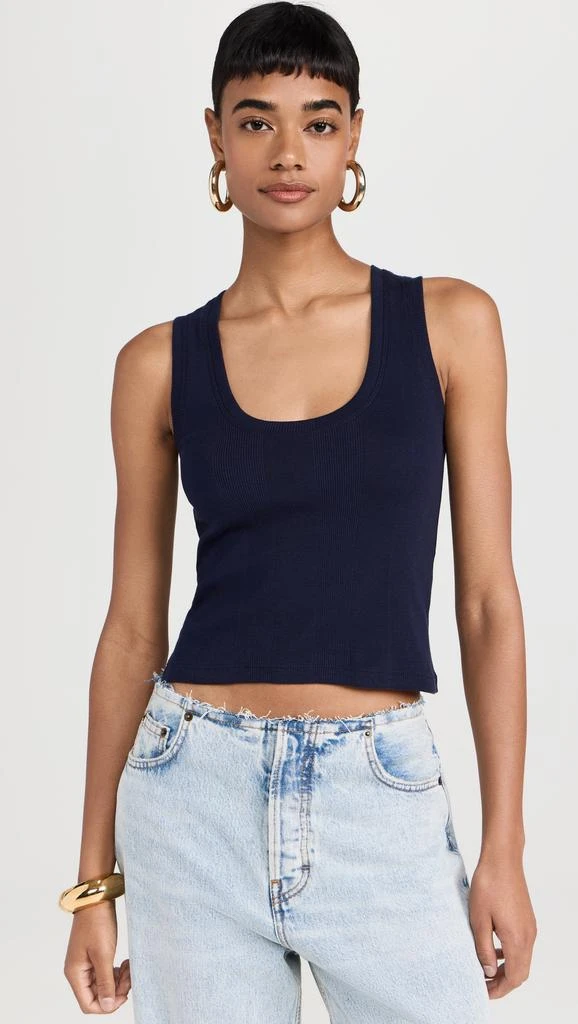 Goldie Cotton Rib Crop Tank 1