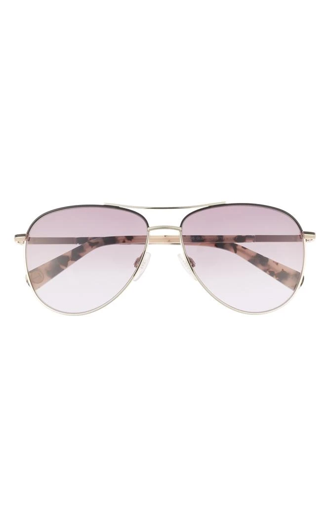 Ted Baker London 57mm Full Rim Aviator Sunglasses 1