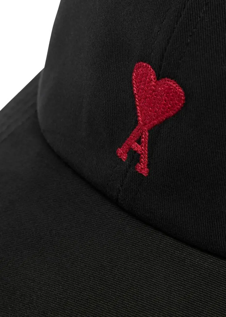 AMI Logo-embroidered cotton cap  3