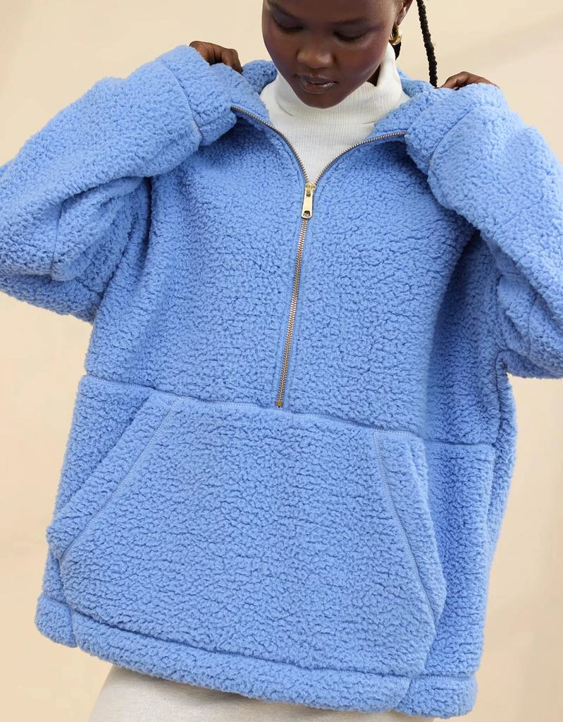Aerie Aerie Sherpa Quarter Zip Sweatshirt 2