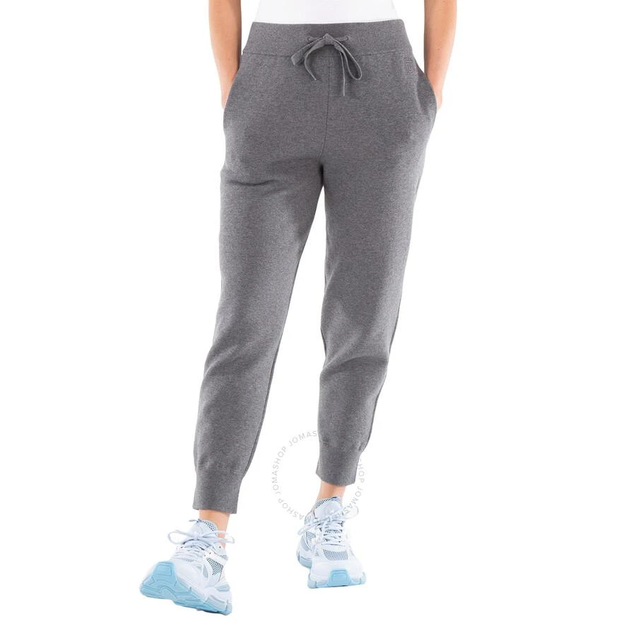 Burberry Storm Grey Melange TB Logo Knit Sweatpants 1