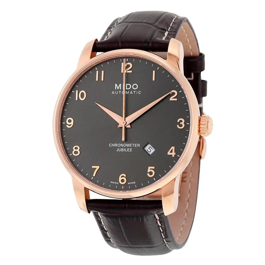 MIDO Jubilee Automatic Black Dial Brown Leather Men's Watch M86903138