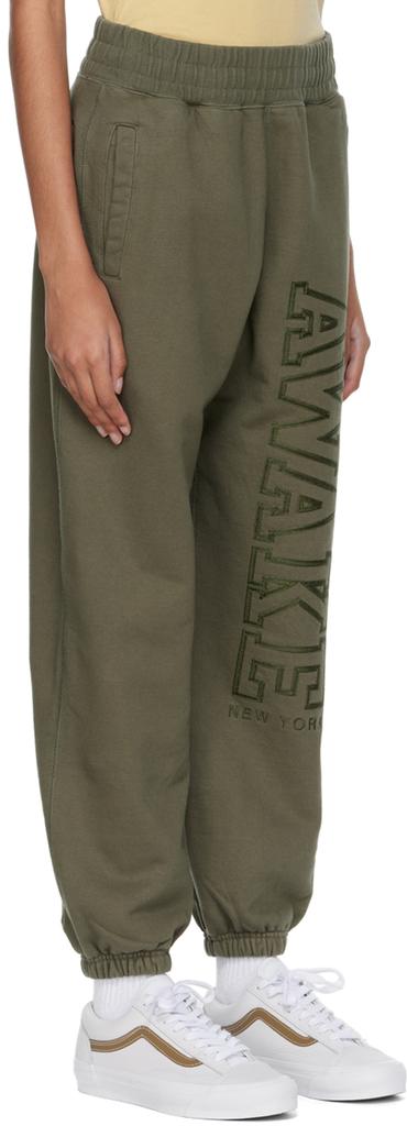 Awake NY Khaki Cotton Lounge Pants
