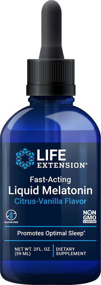 Life Extension Life Extension Fast-Acting Liquid Melatonin Citrus-Vanilla Flavor, 2 fl oz