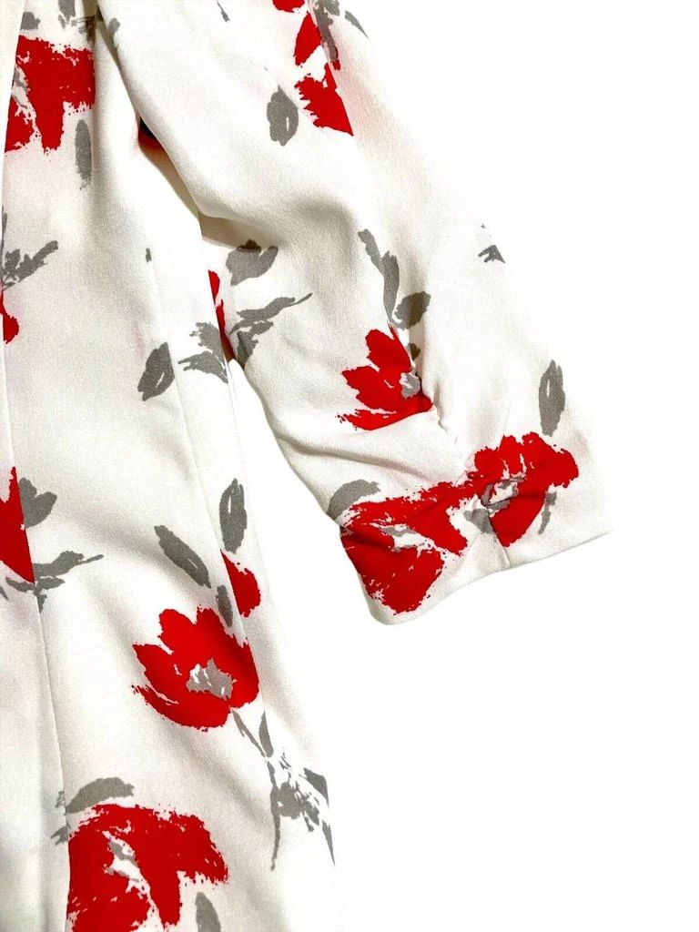 Chelsea28 Chelsea28 - Women's Floral Print Open Front 3 Quarter Sleeve Blazer 4
