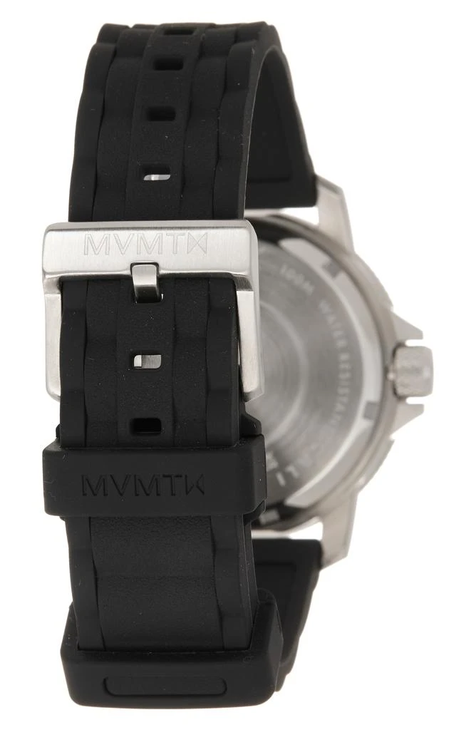 MVMT WATCHES Cali Diver Solar Silicone Bracelet Watch, 50mm 2