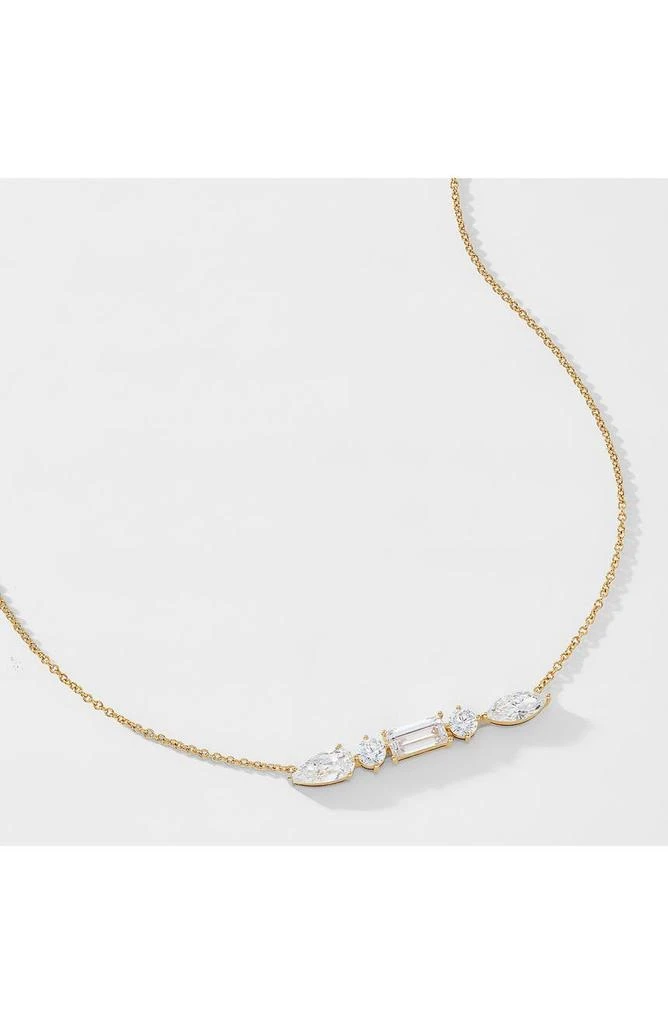 Nadri Cubic Zirconia Bar Pendant Necklace 2