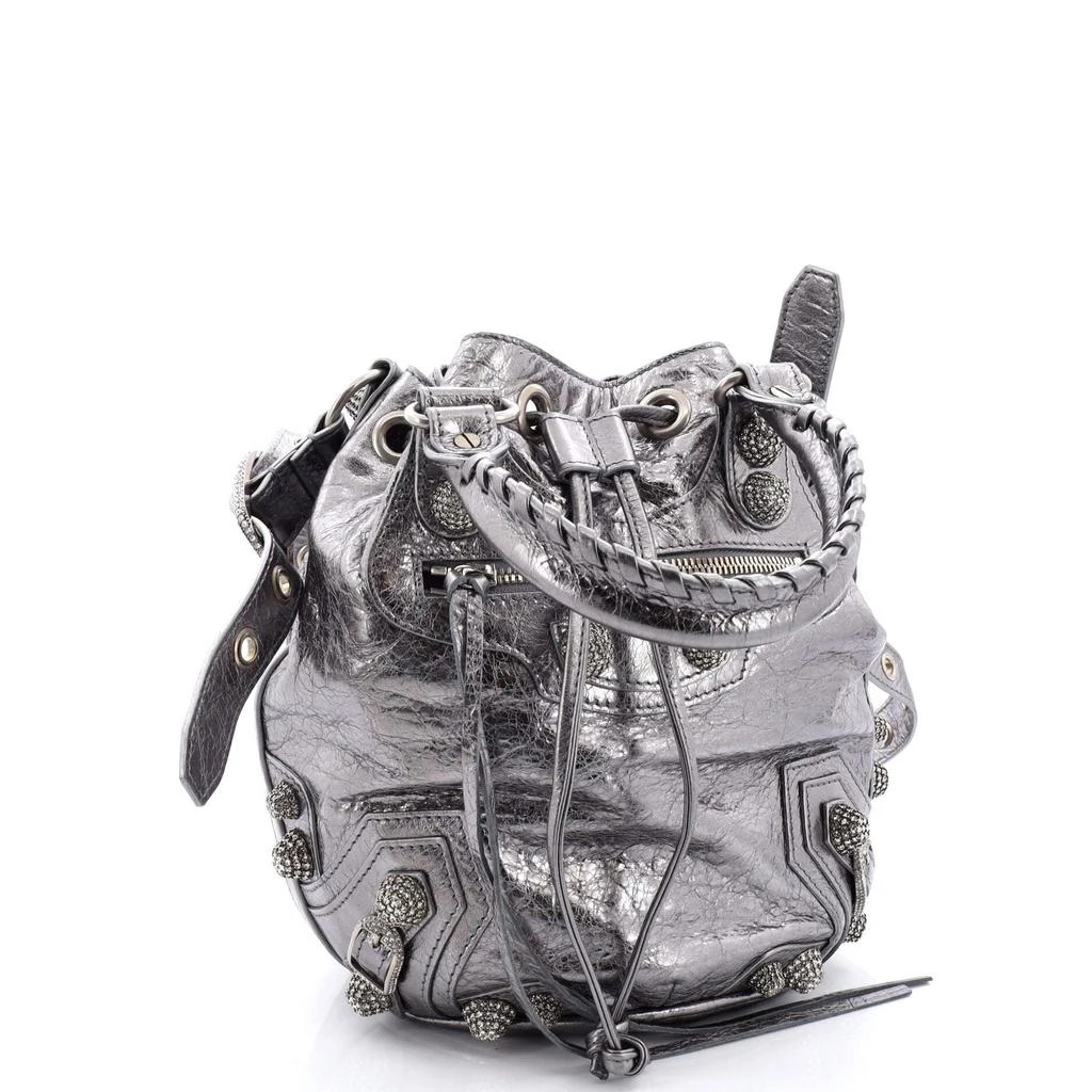 Balenciaga Le Cagole Giant Studs Bucket Bag Leather XS 2