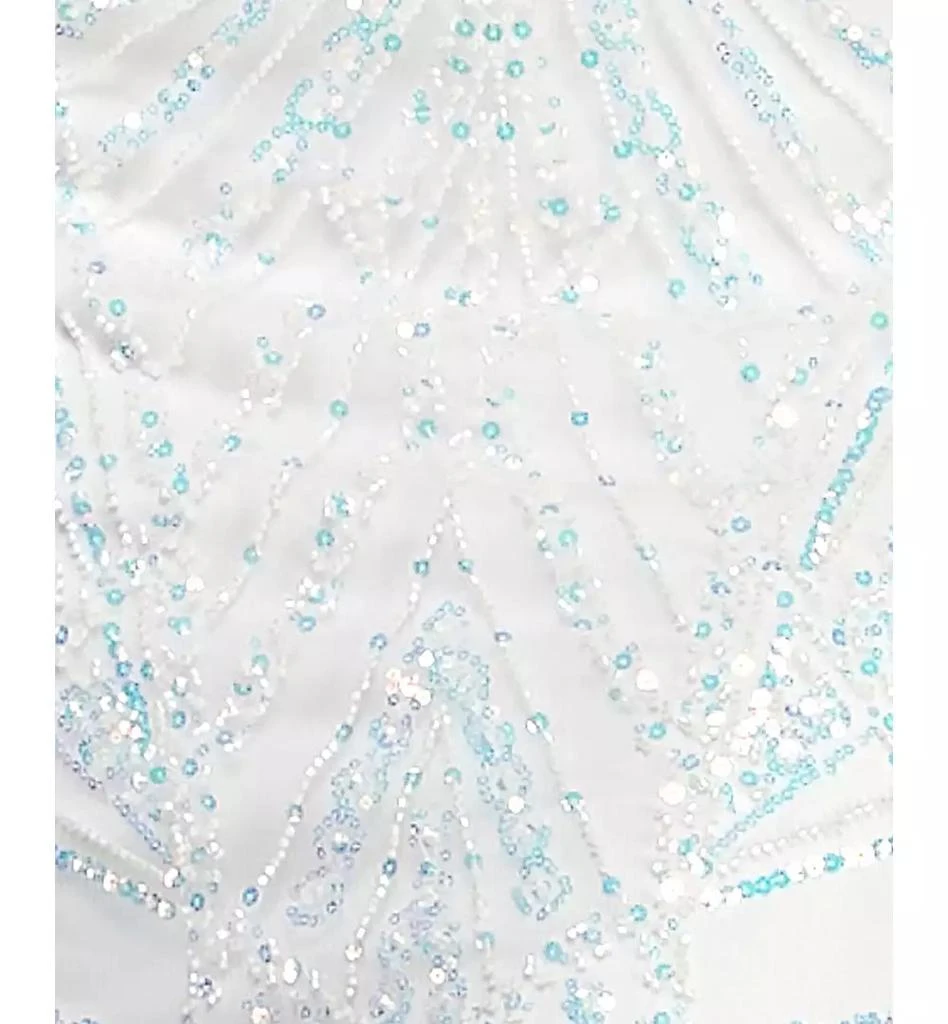 B Darlin Juniors
 Sequin Detail Corset Illusion Long Gown 5