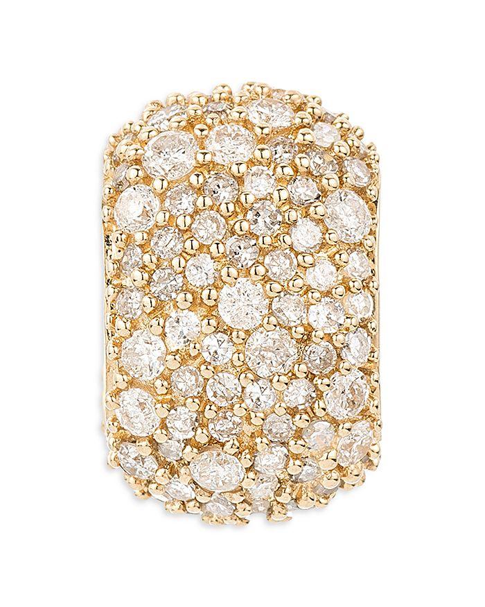 Adina Reyter 14K Yellow Gold Pavé Diamond Big Bead, 1.03 ct. t.w.