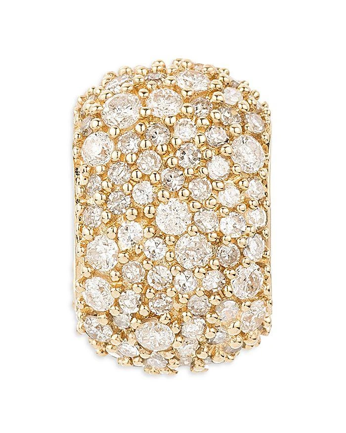 Adina Reyter 14K Yellow Gold Pavé Diamond Big Bead, 1.03 ct. t.w. 1
