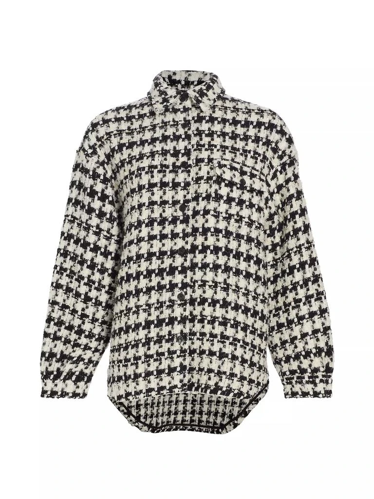 Anine Bing Simon Houndstooth Shirt Jacket 1