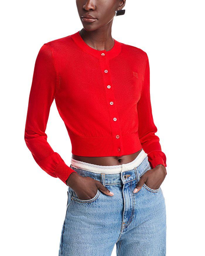 Alexander Wang Cropped Cardigan Sweater