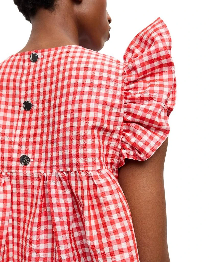 Ganni Gingham Mini Dress 4