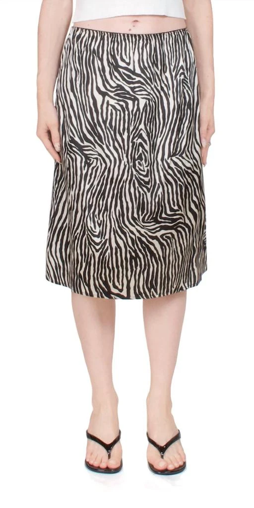6397 6397 - Printed Slip Midi Skirt 1