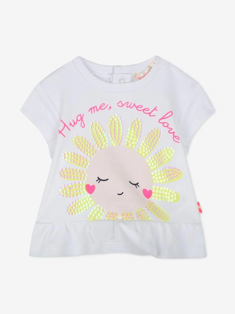 Billieblush Baby Girls Daisy Short Set in Pink 3
