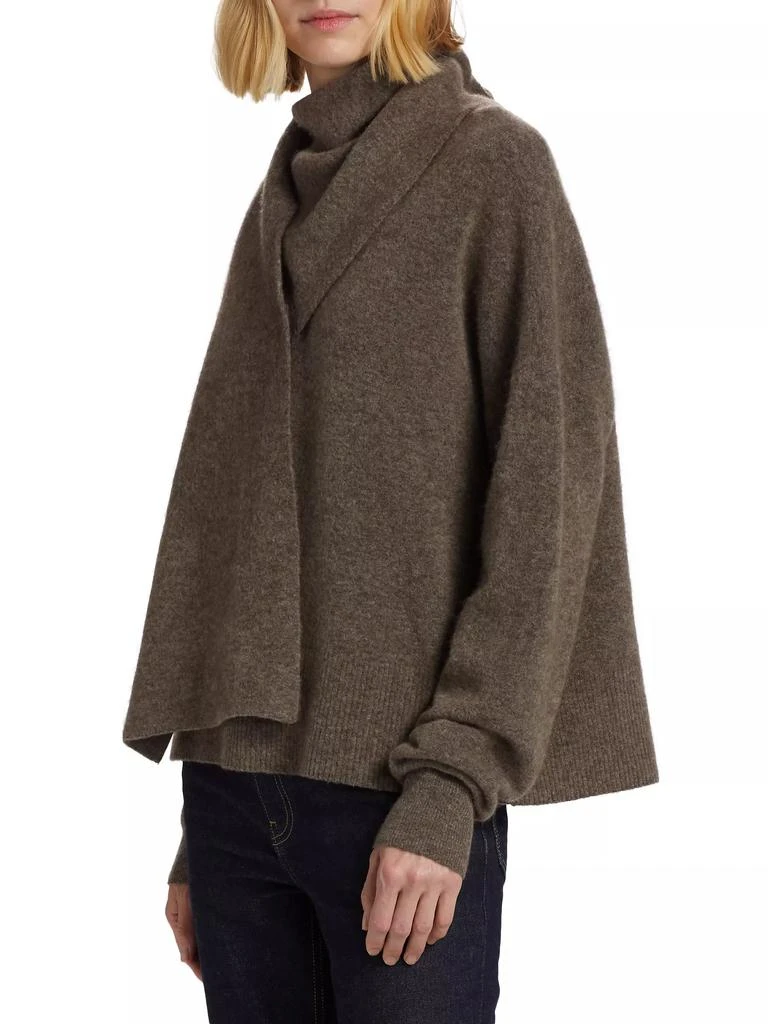 Totême Draped-Scarf Knit Sweater 4