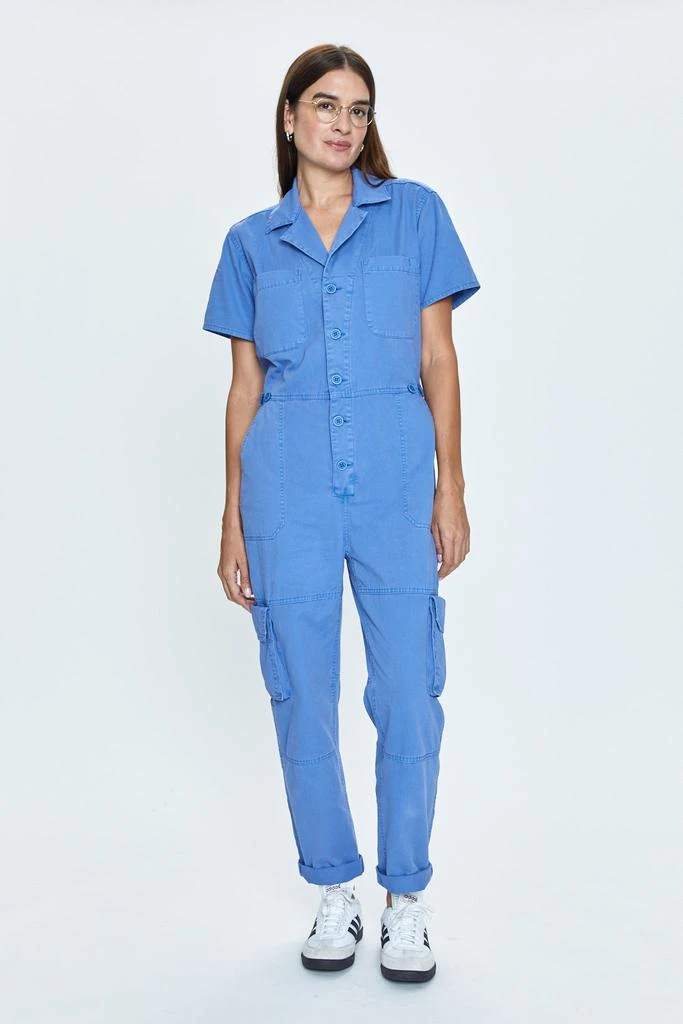 Pistola Denim Grover Cargo Jumpsuit - Ocean Blue 2