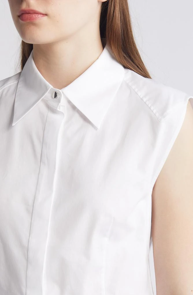 Hugo Boss Banoh Sleeveless Cotton Button-Up Shirt 4