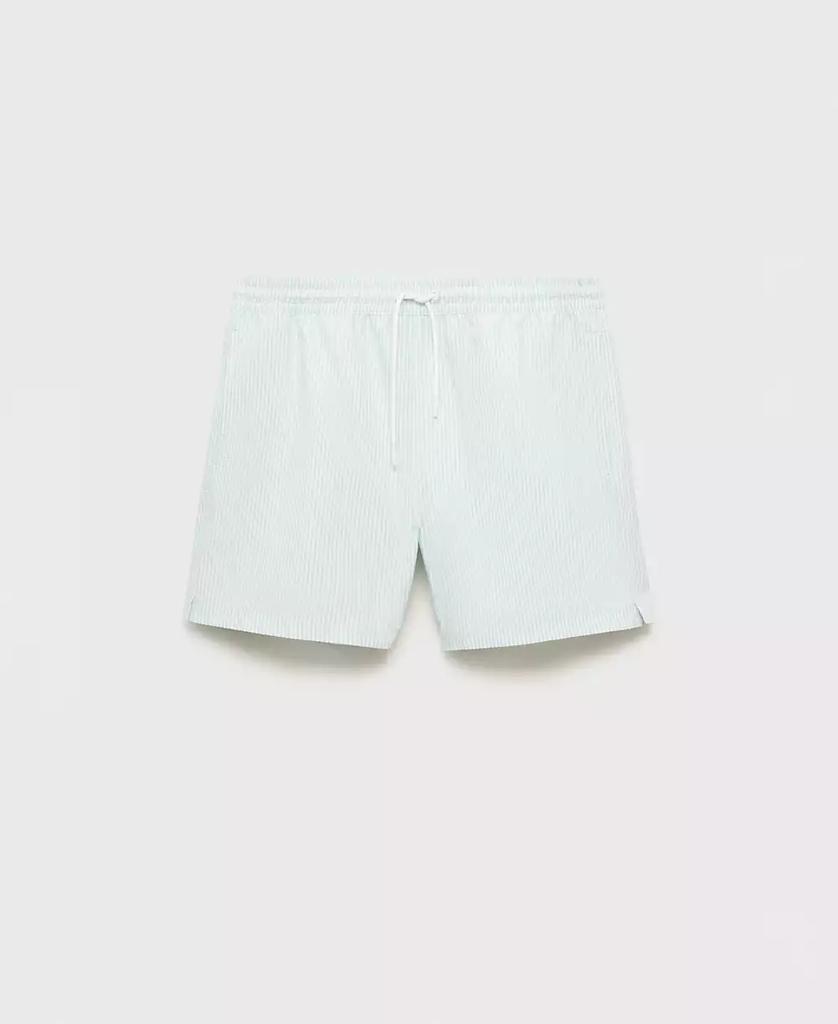 Mango Men's Seersucker Swimming Trunks