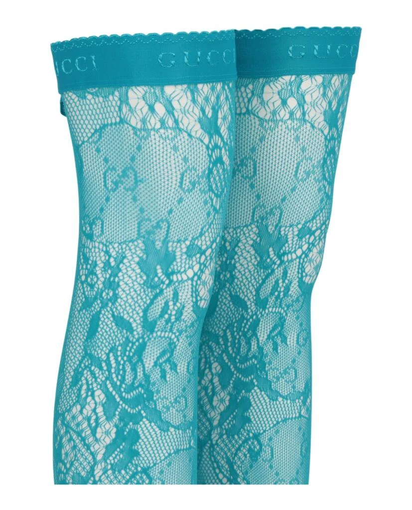 Gucci Thigh-High Lace Pattern Socks 3