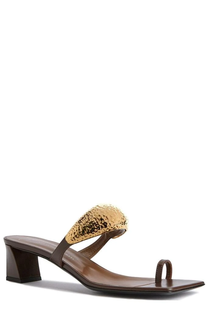 Giuseppe Zanotti Giuseppe Zanotti Ania 45 Hammered-Heel Sandals 2