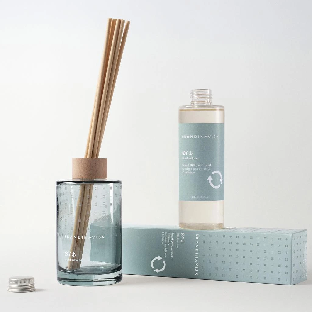 SKANDINAVISK Clear Glass Reed Diffuser - ØY - 200ml 4