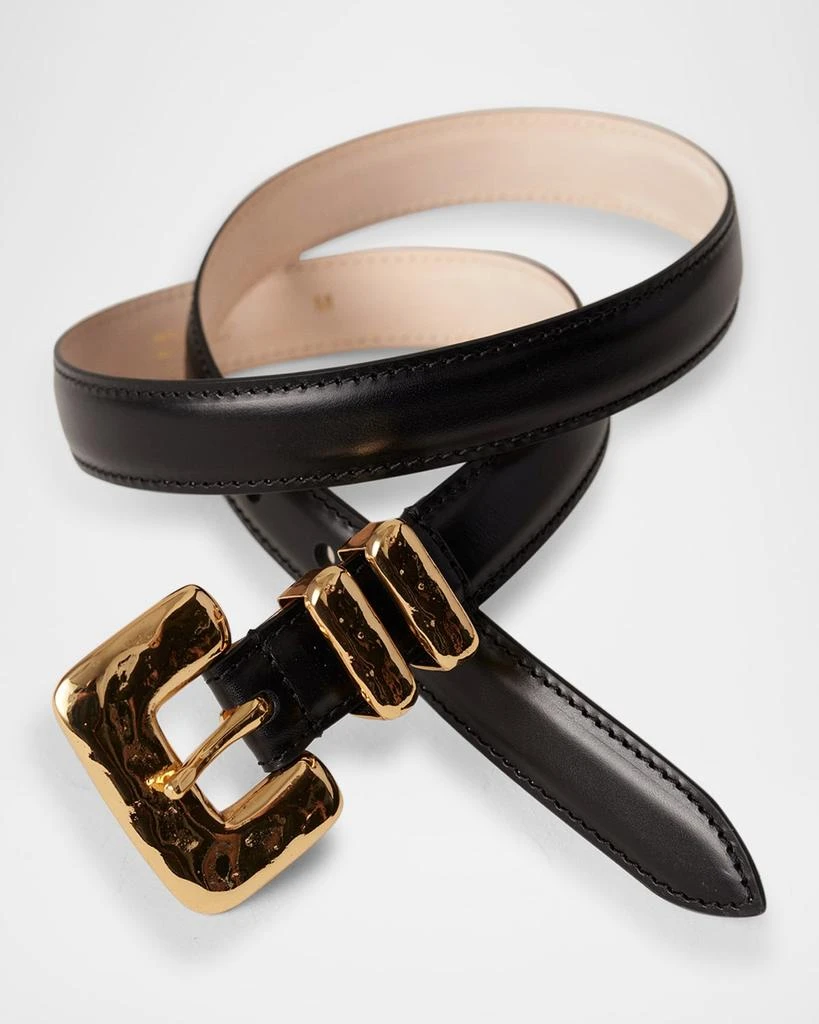 Dehanche Tetra Buckle Leather Belt 4