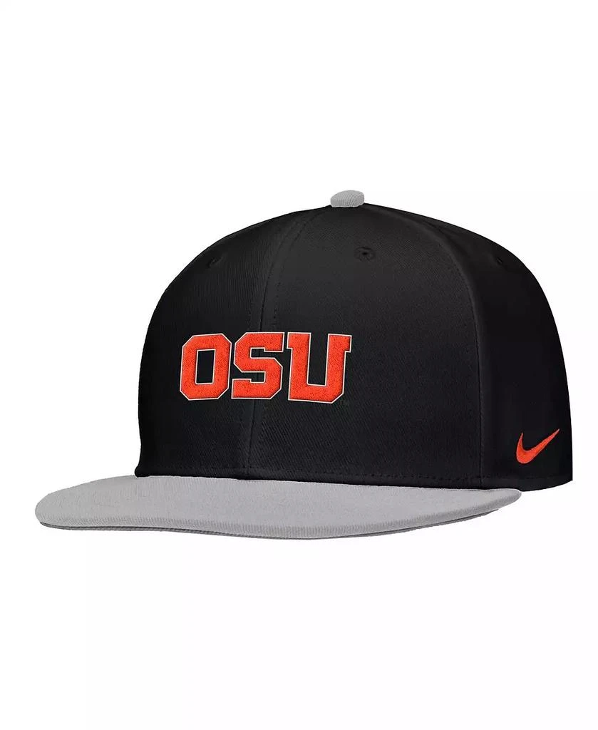 NIKE Men's Black Oregon State Beavers On-Field Baseball Performance Fitted Hat 1