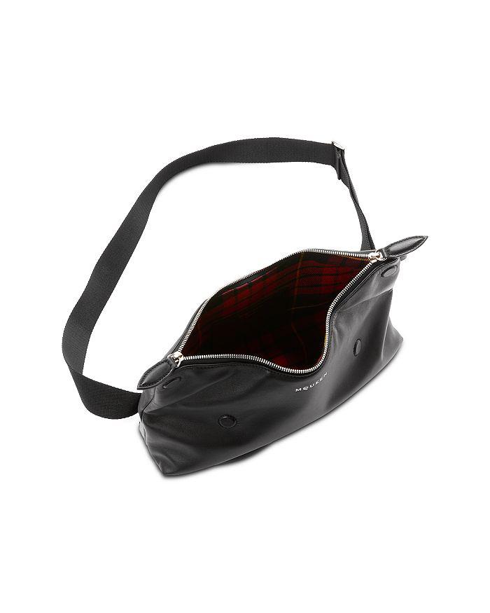 McQueen Manta Leather Messenger Bag